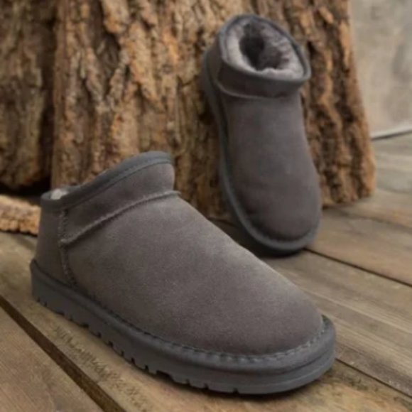 UGG Shoes - UGG Classic Gray Suede Slippers